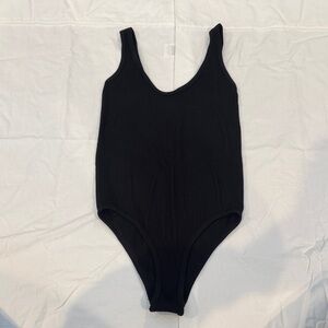 Aura Black Tank Bodysuit